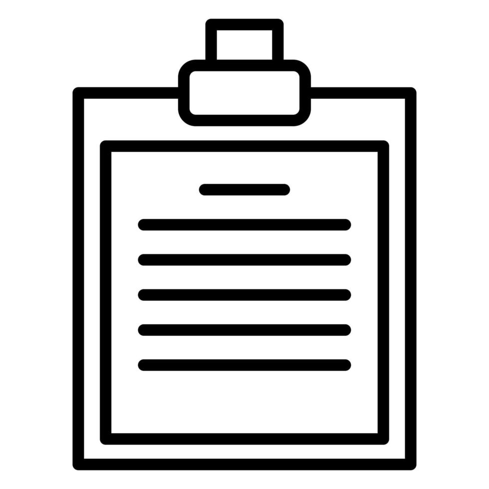 clipboard icon, suitable for a wide range of digital creative projects. vector