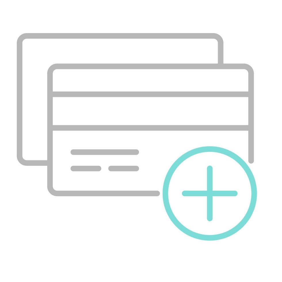 add credit card icon, suitable for a wide range of digital creative projects. vector