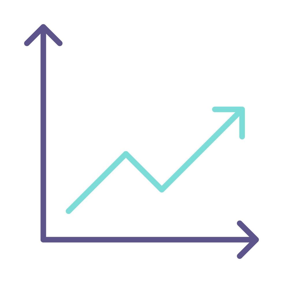 chart icon, suitable for a wide range of digital creative projects. vector