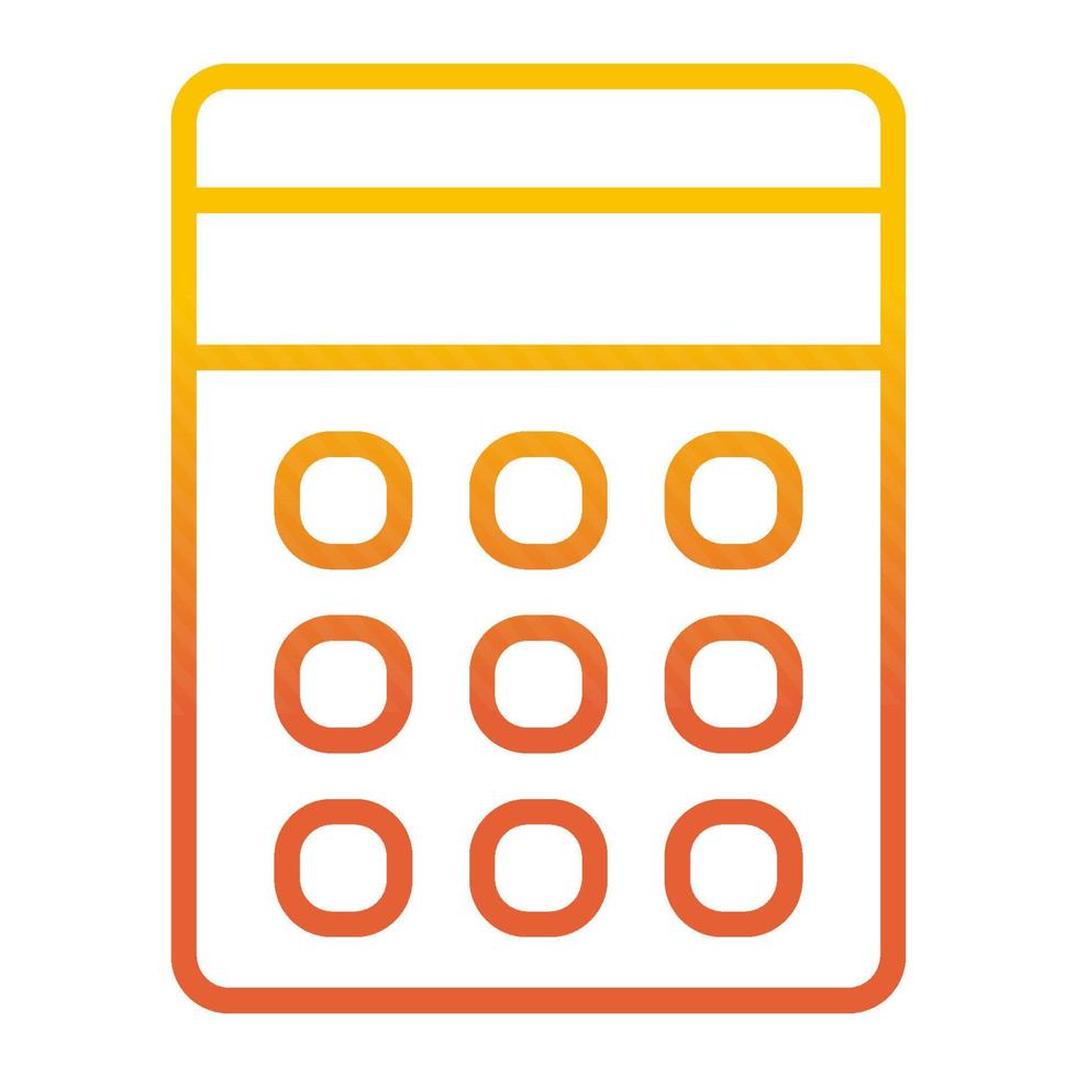 calculator icon, suitable for a wide range of digital creative projects. vector
