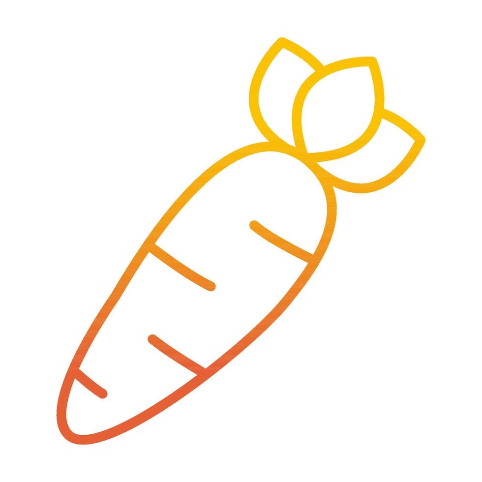 carrot icon, suitable for a wide range of digital creative projects. vector