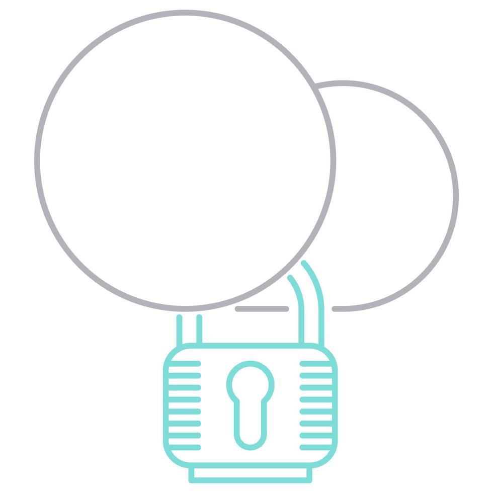 cloud security icon, suitable for a wide range of digital creative projects. vector