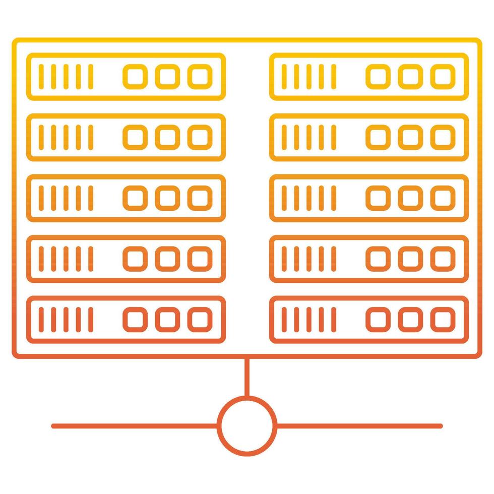 Databank icon, suitable for a wide range of digital creative projects. vector