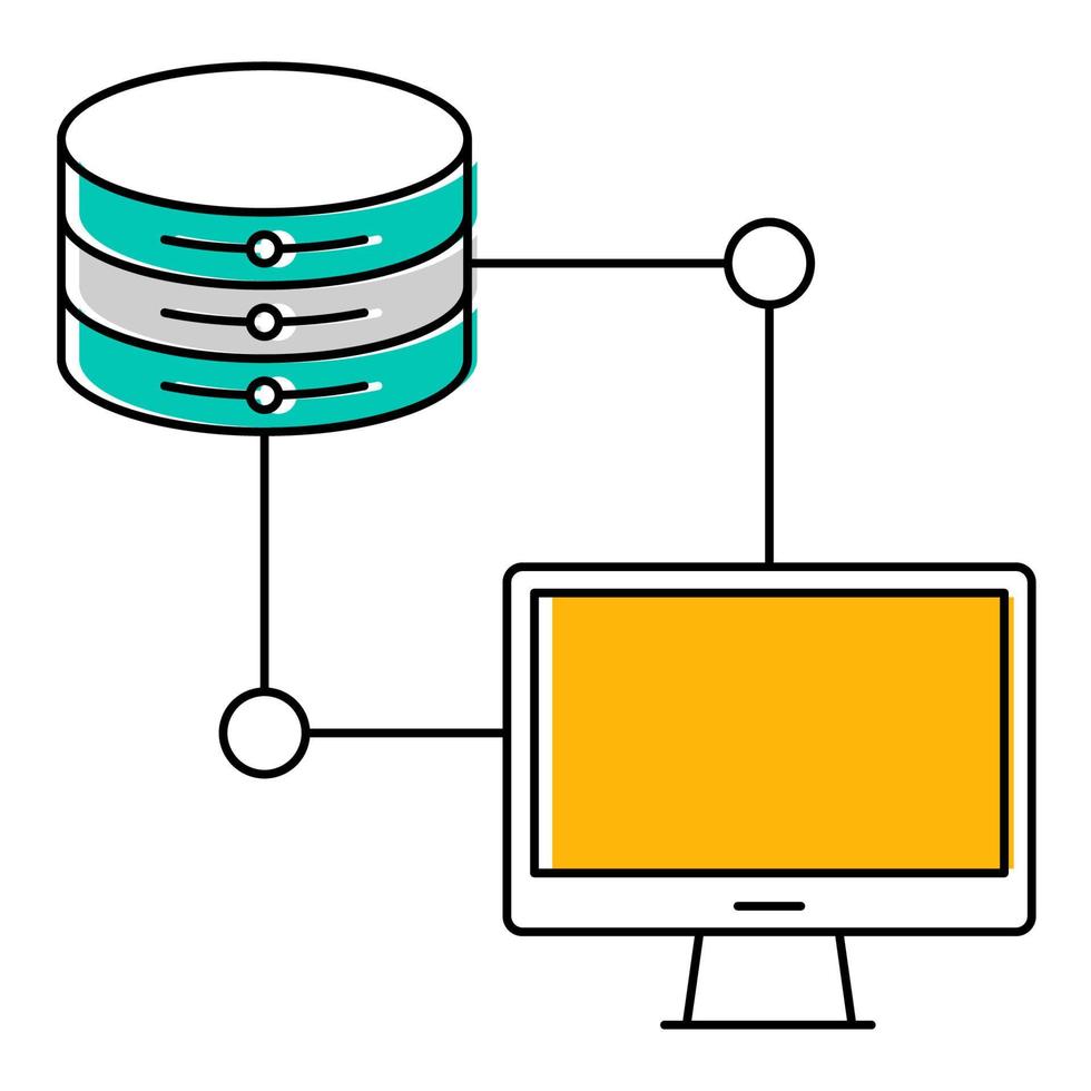 Connection icon, suitable for a wide range of digital creative projects. vector