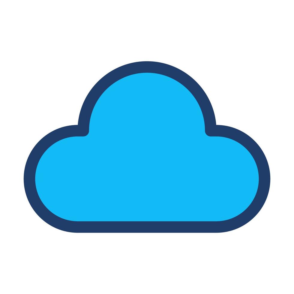 cloud icon, suitable for a wide range of digital creative projects. vector