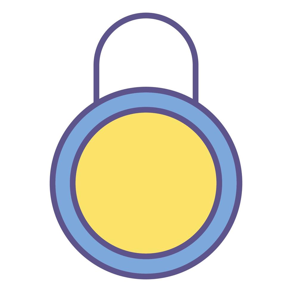 closed padlock icon, suitable for a wide range of digital creative projects. vector