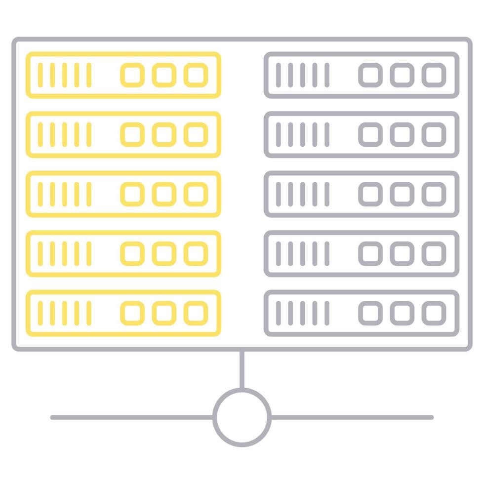 Databank icon, suitable for a wide range of digital creative projects. vector