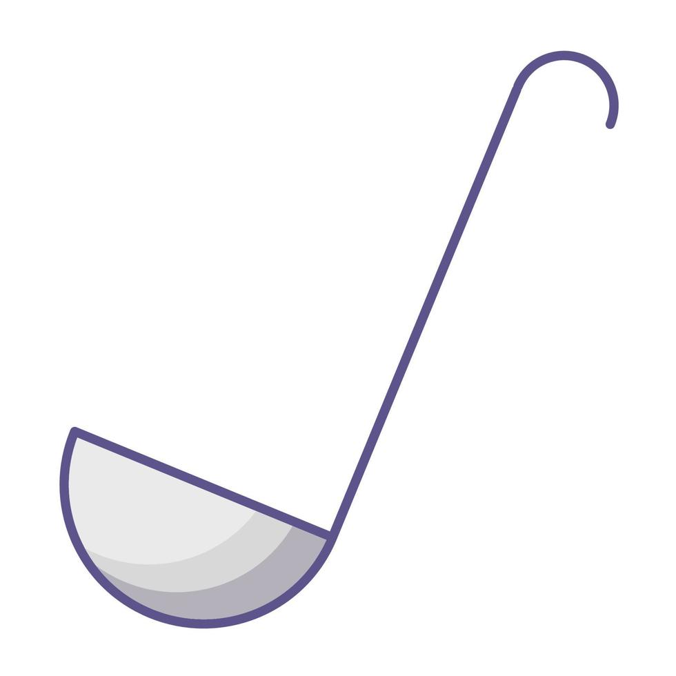 Ladle soup icon, suitable for a wide range of digital creative projects. vector