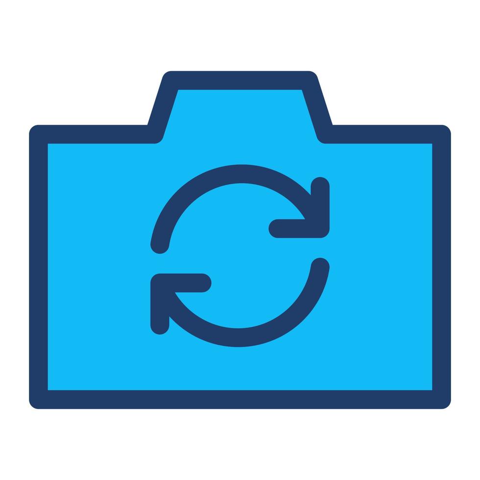 camera swap icon, suitable for a wide range of digital creative projects. vector