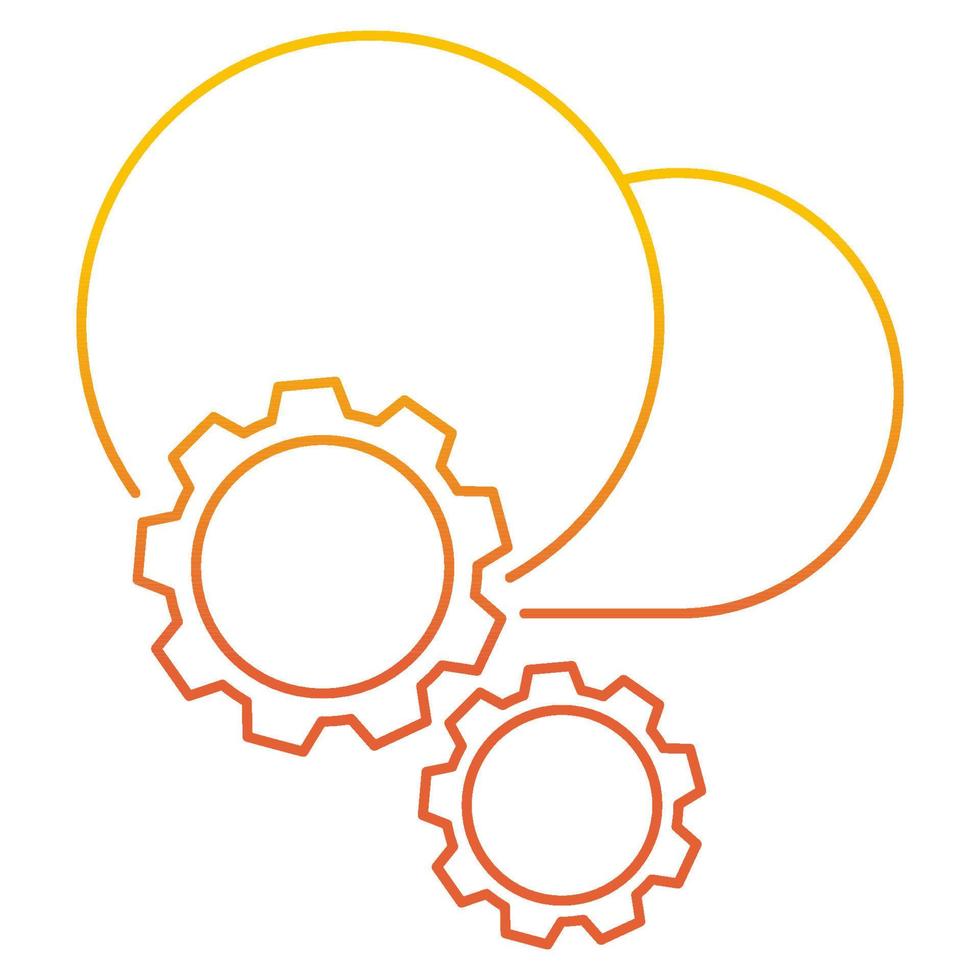 Cloud configuration icon, suitable for a wide range of digital creative projects. vector