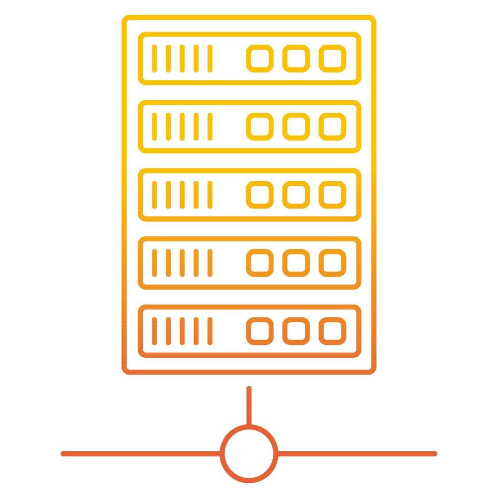 Databank icon, suitable for a wide range of digital creative projects. vector