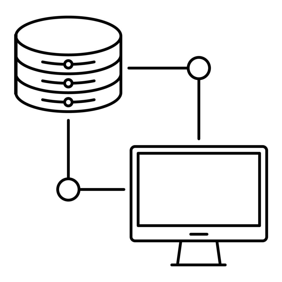 Connection icon, suitable for a wide range of digital creative projects. vector