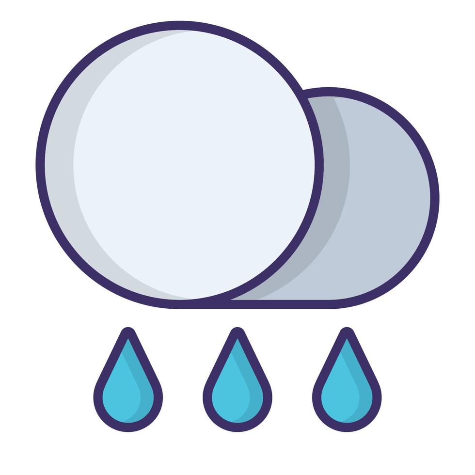 Rainy icon, suitable for a wide range of digital creative projects. vector
