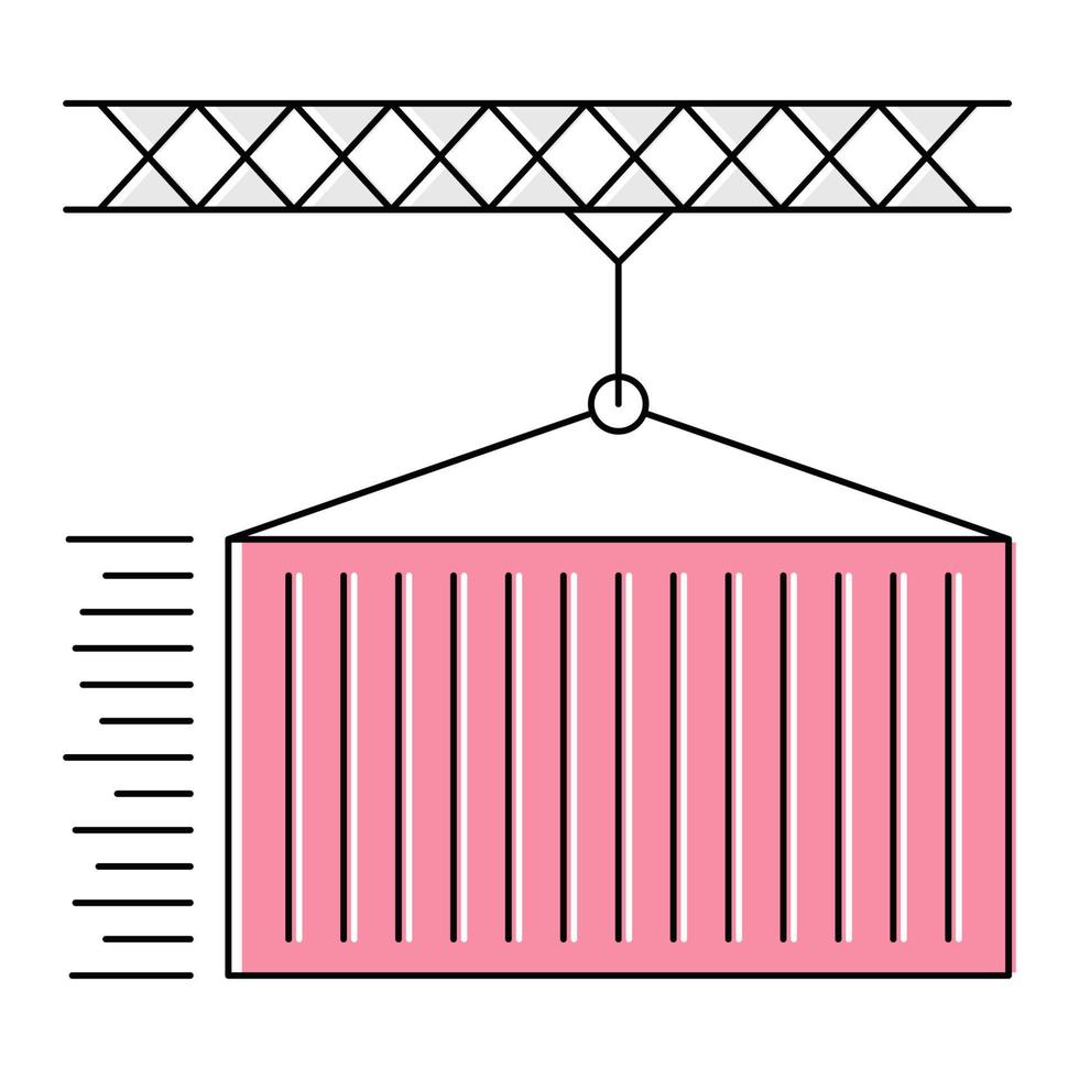 cargo shipping icon, suitable for a wide range of digital creative projects. vector