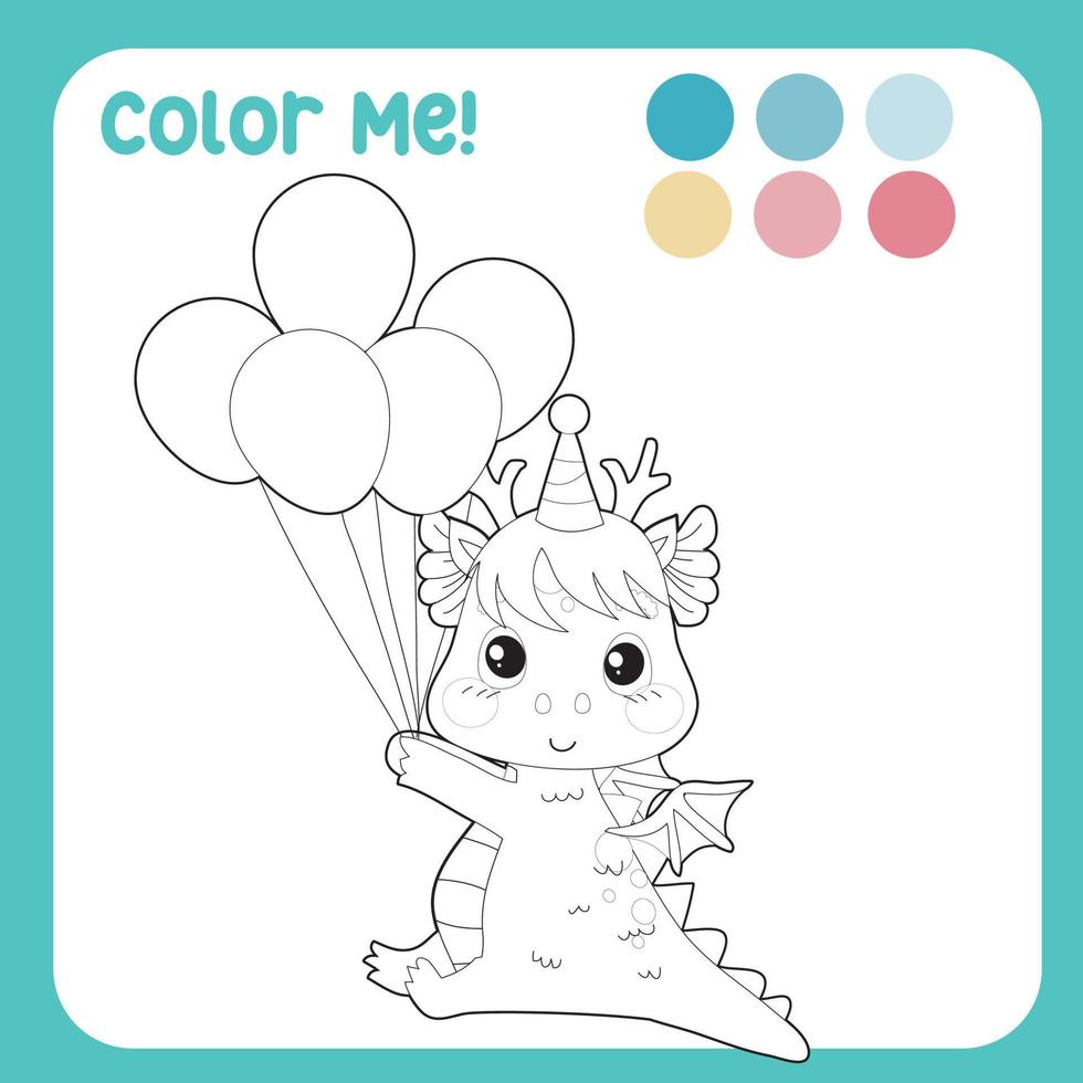 Color me worksheet for children Coloring page activity Cute unicorn Color me worksheet for children Coloring page activity Cute unicorn