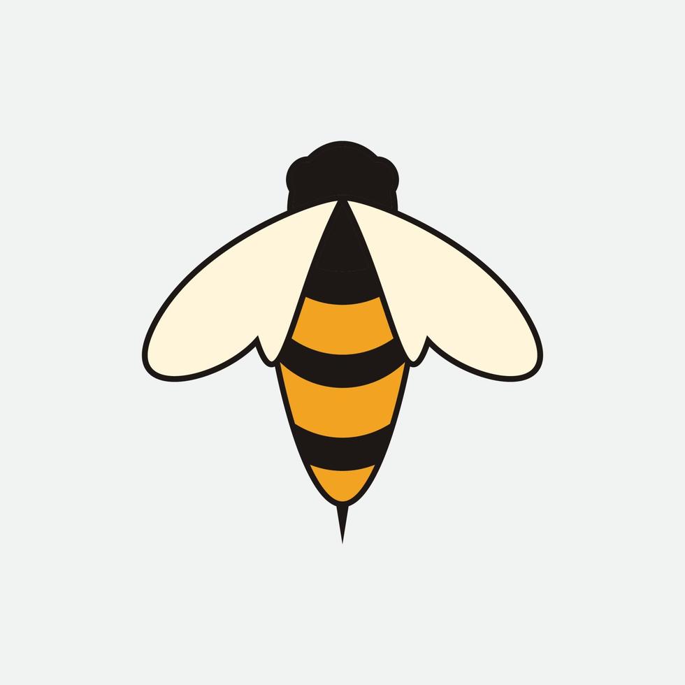 bee logo illustrations design icon vector