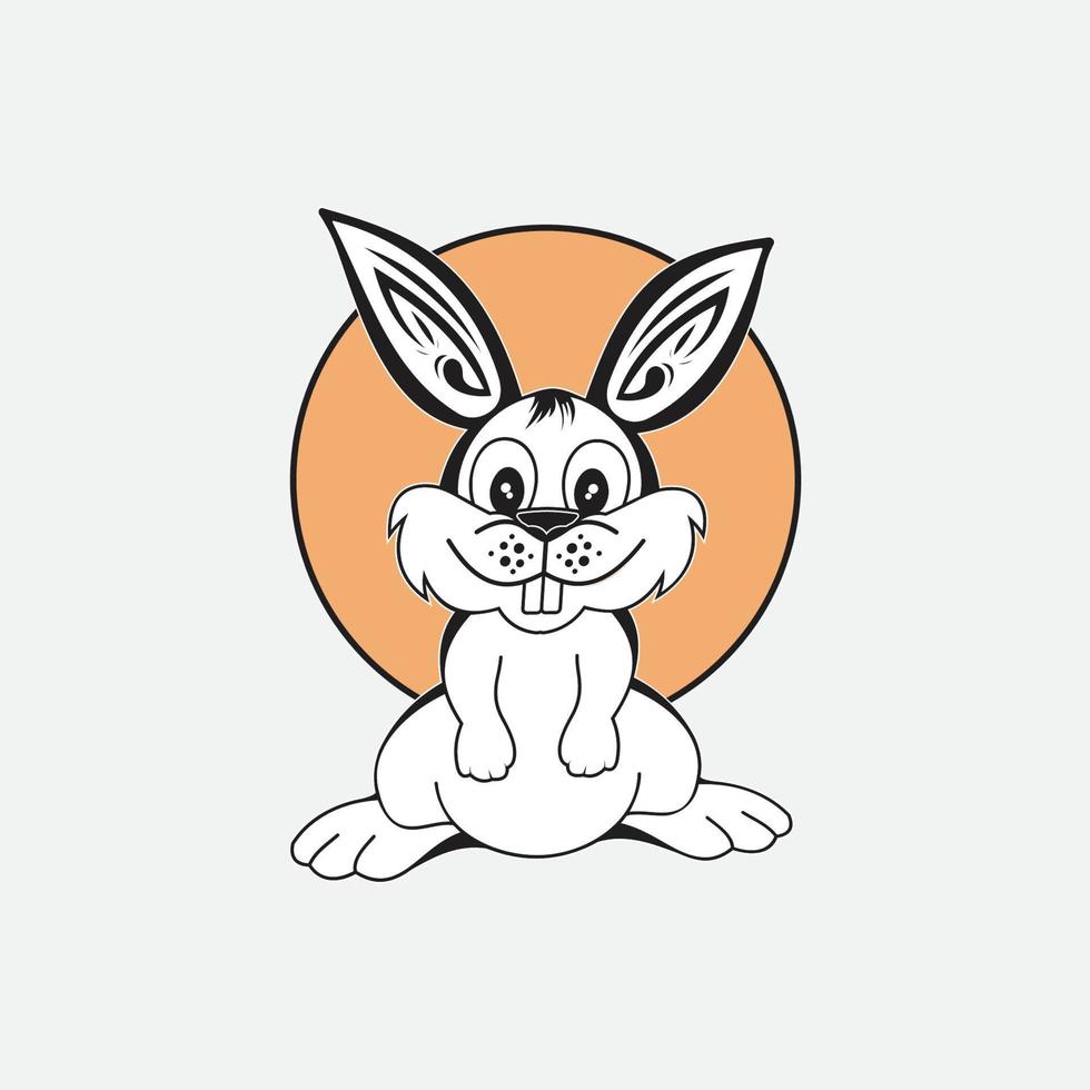 Rabbit vector icon illustration design