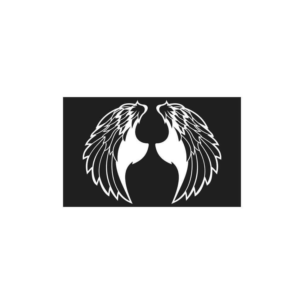 wings illustration design icon logo vector