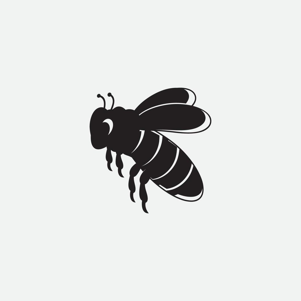 bee logo vector illustration design icon logo