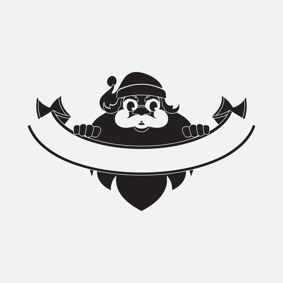 Santa Claus vector illustrations design icon logo