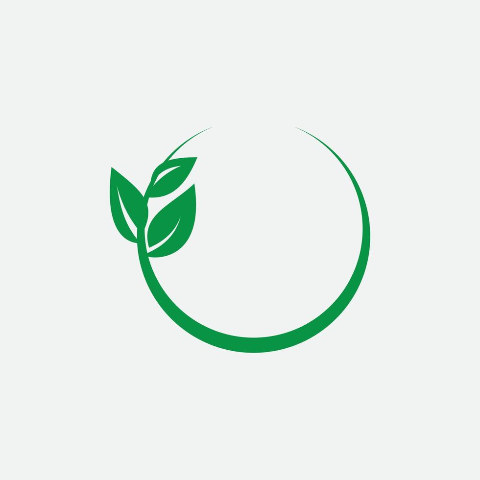leaf vector illustration design icon logo