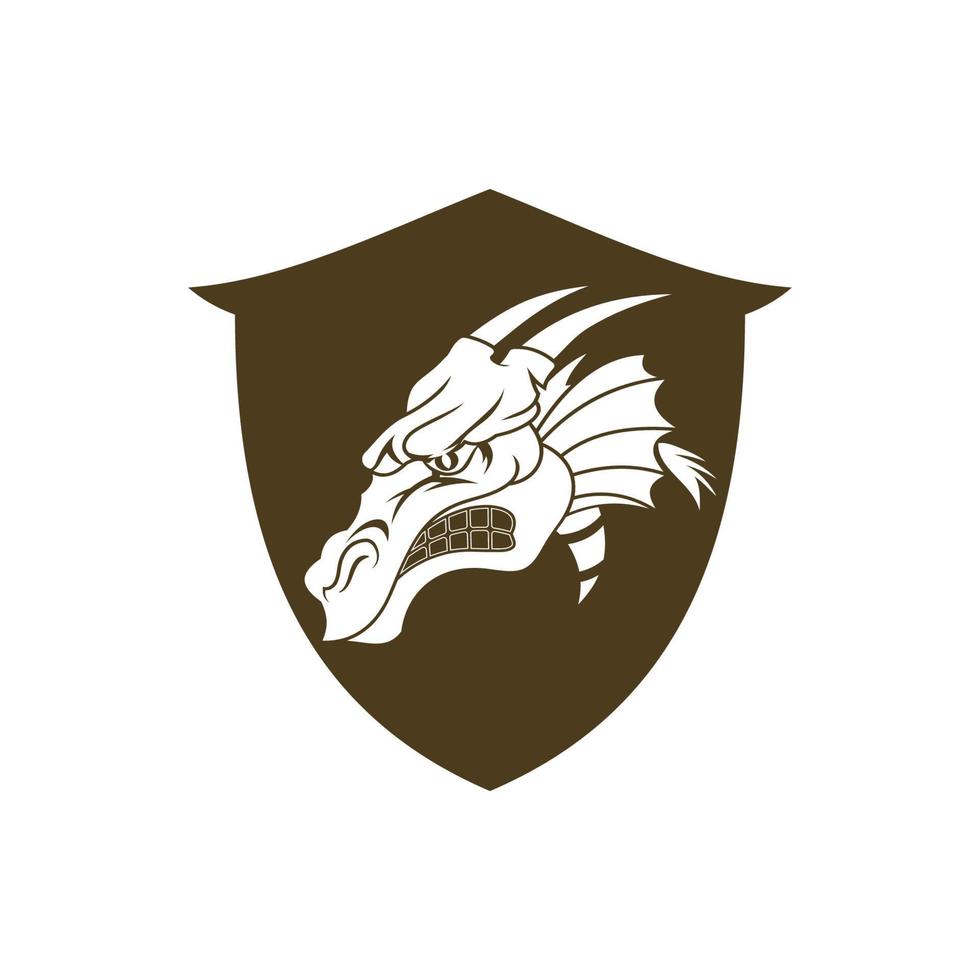 Dragon vector icon illustration