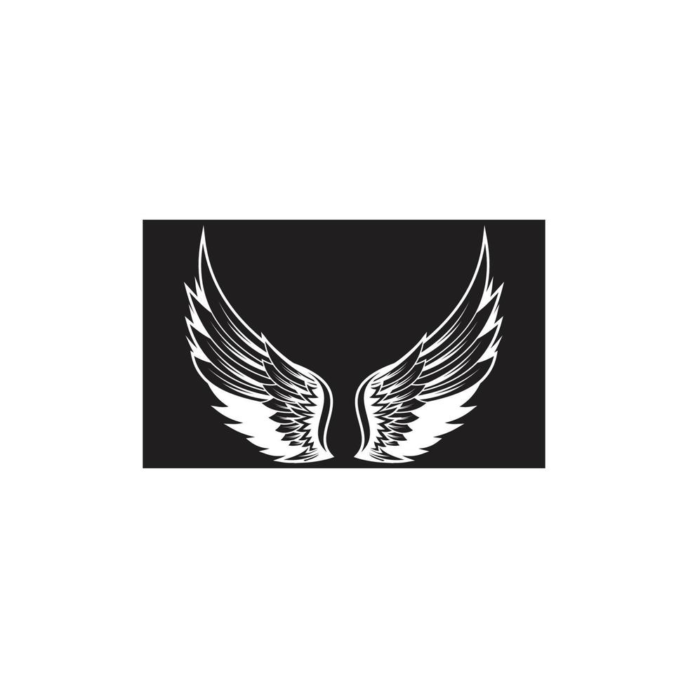 wings illustration design icon logo vector