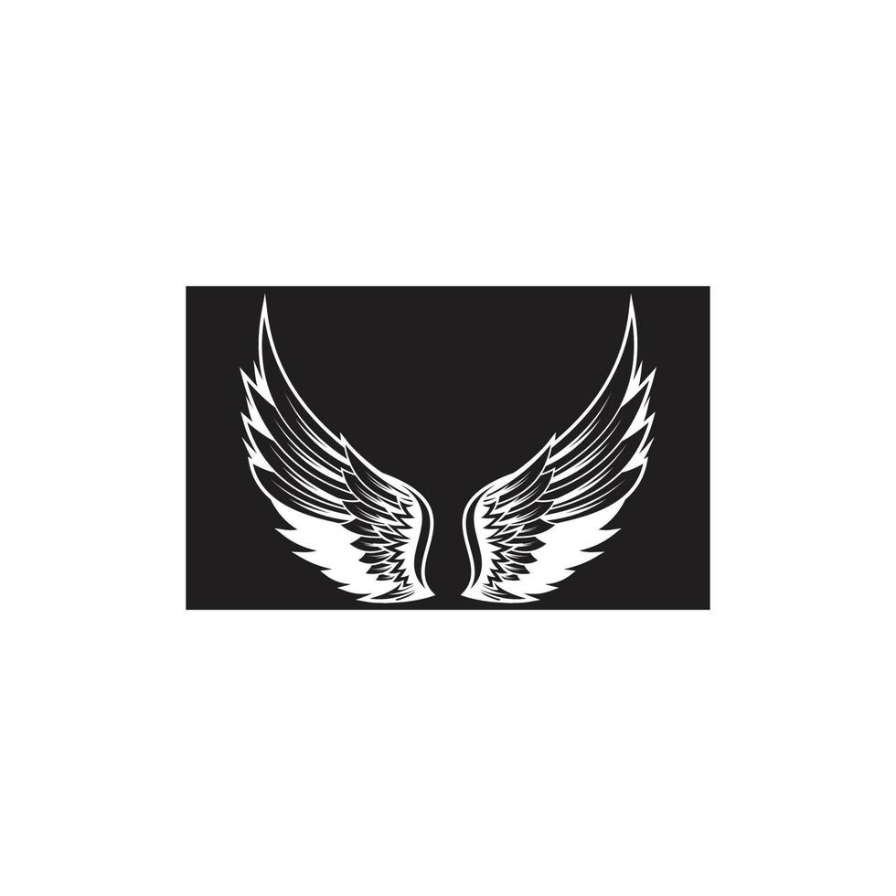 wings illustration design icon logo vector