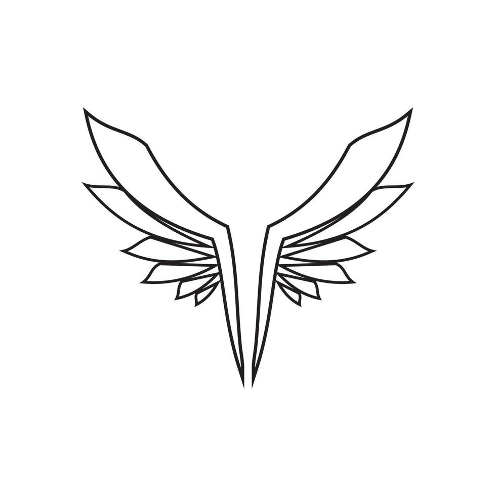 wings illustration design icon logo 17224964 Vector Art at Vecteezy