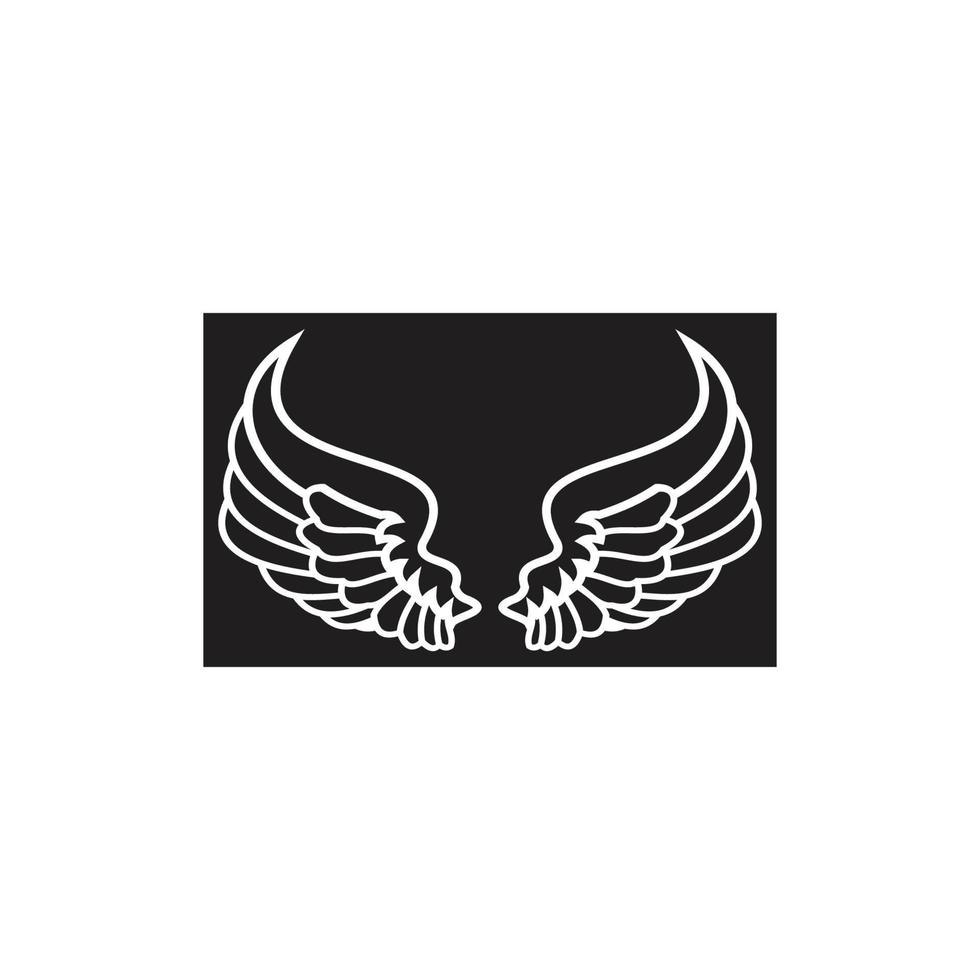 wings illustration design icon logo vector