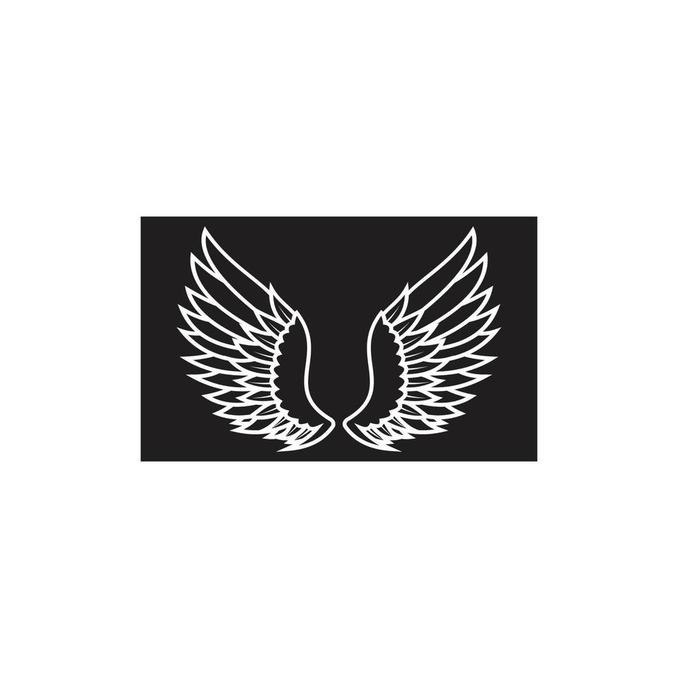 wings illustration design icon logo vector