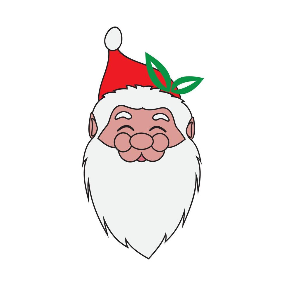 icono de diseño de ilustraciones vectoriales de santa claus vector