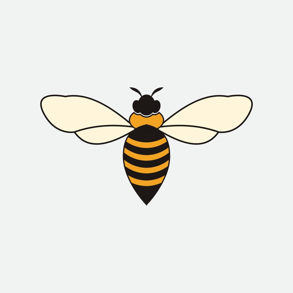 bee logo illustrations design icon vector