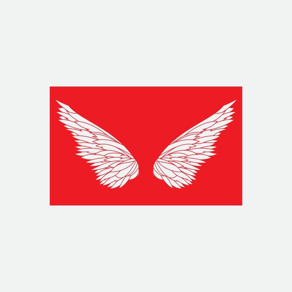 wings illustration design icon logo vector