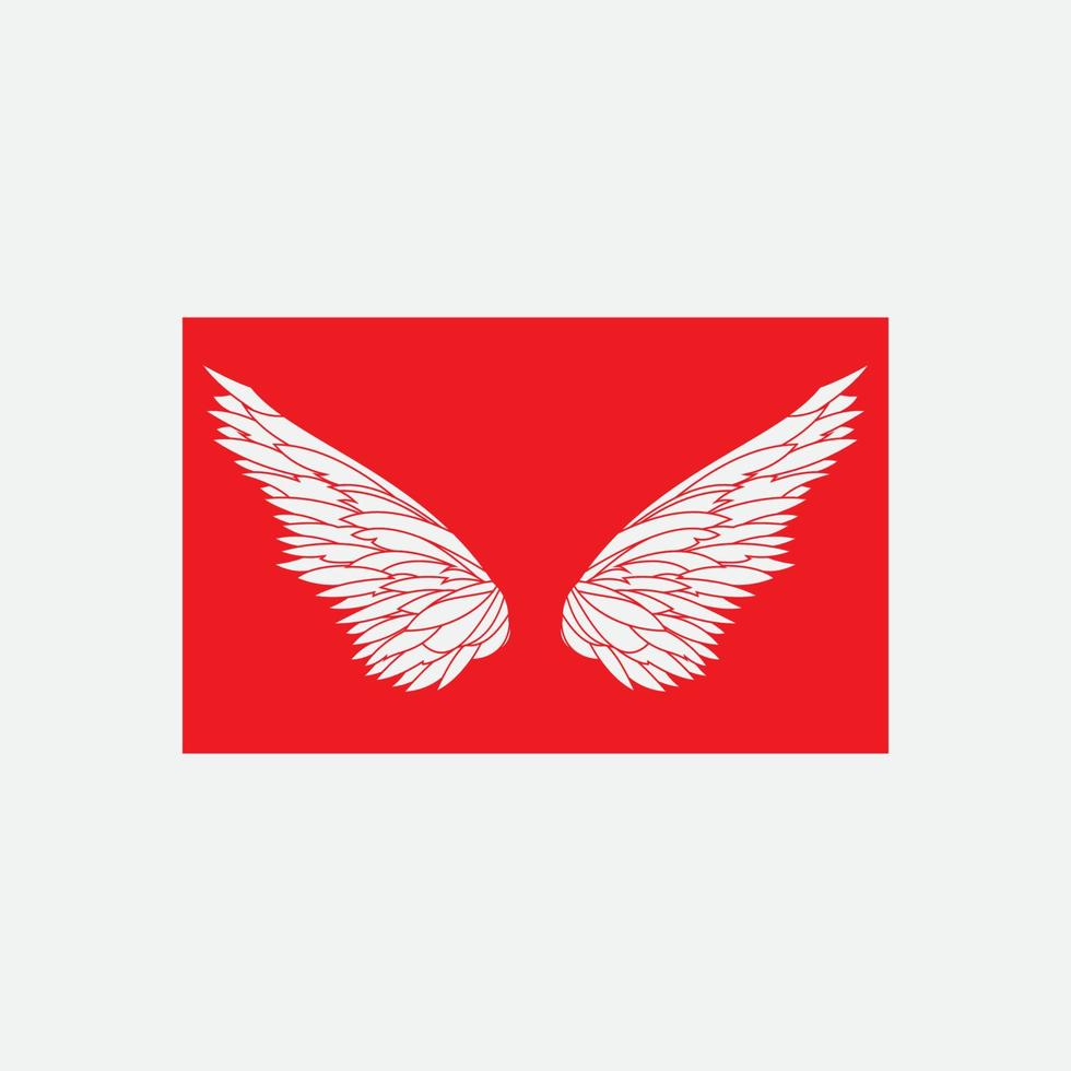 wings illustration design icon logo vector