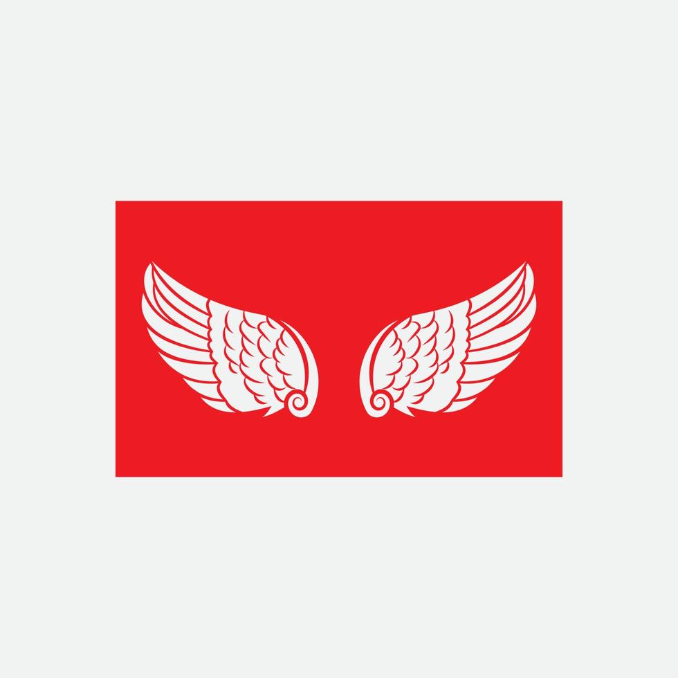 wings illustration design icon logo vector
