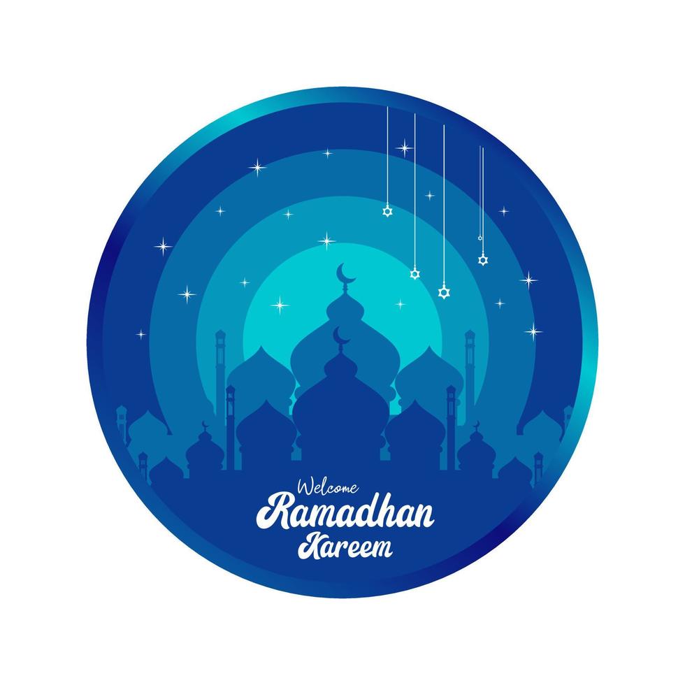 ramadan kareem ilustración diseño vectorial. vector