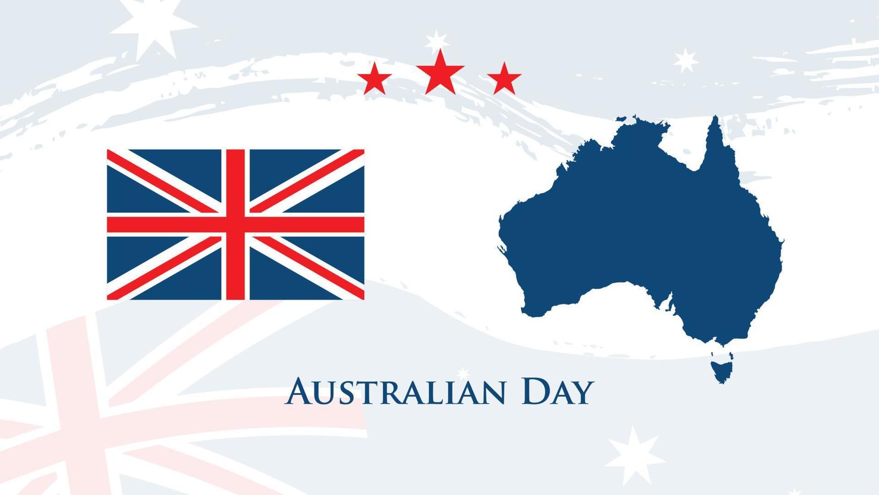Happy Australia Day - independence day Poster. 26th of January. Australian Day celebration. Memorial Australia day vector design illustration.