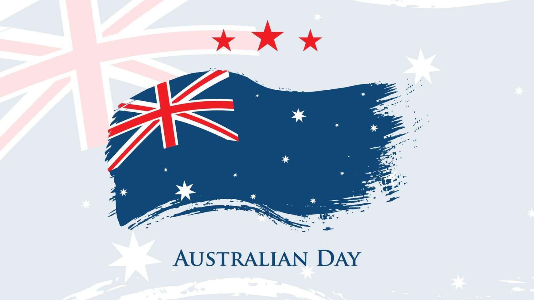 feliz día de australia - cartel del día de la independencia. 26 de enero. celebración del día australiano. ilustración de diseño vectorial del día conmemorativo de australia. vector