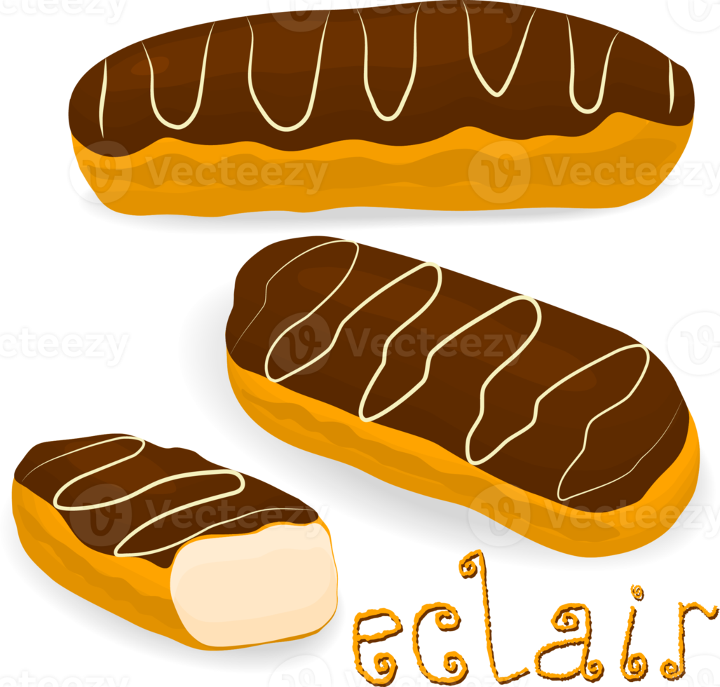 olika ljuv gott eclair png