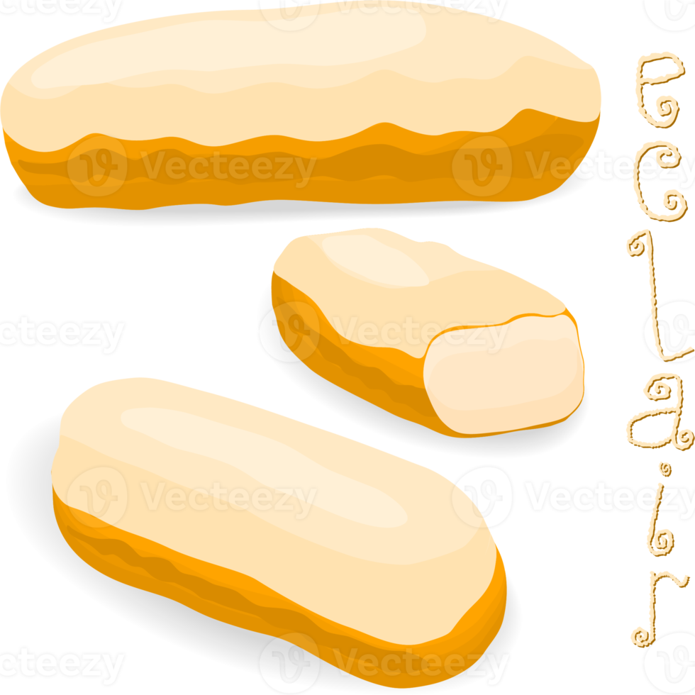 vários doces saborosos eclair png