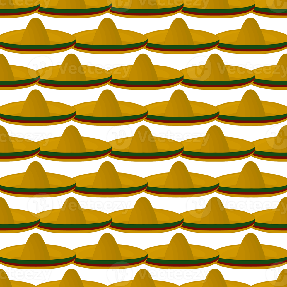 Pattern mexican hats sombrero, beautiful caps png