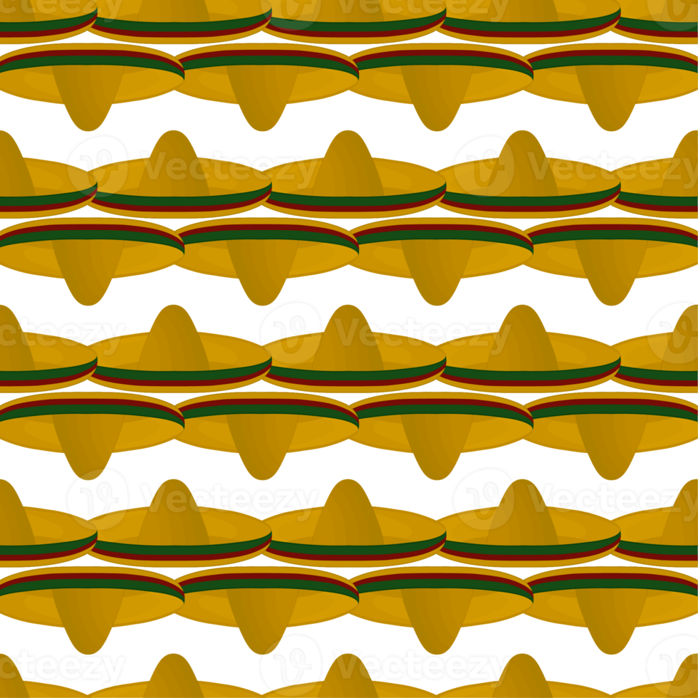 Pattern mexican hats sombrero, beautiful caps png