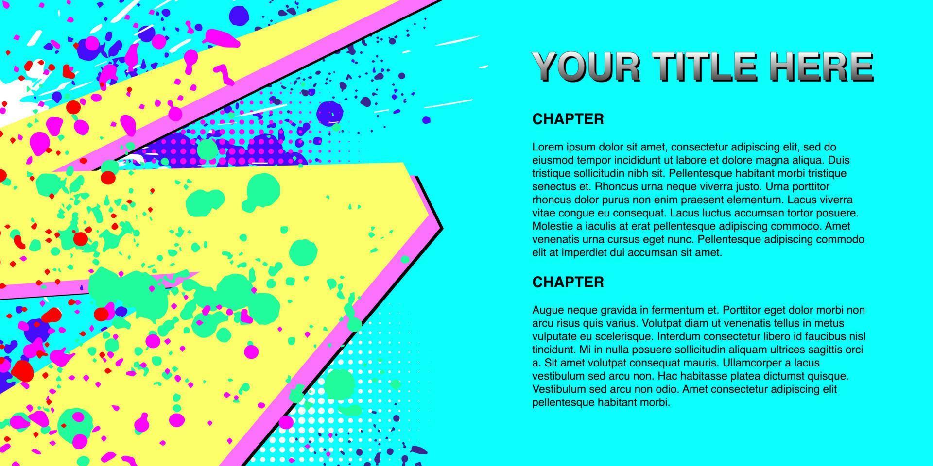 Abstract illustration for flyers, posters and slideshows. Painted Artwork with brush, grunge effect. vector