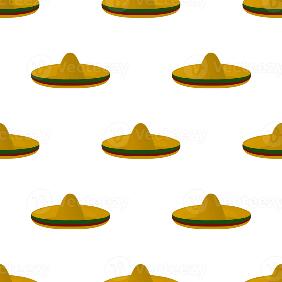 Pattern mexican hats sombrero, beautiful caps png