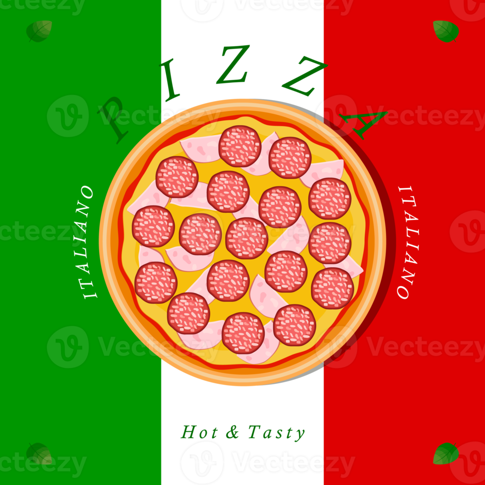 Various sweet tasty pizza png