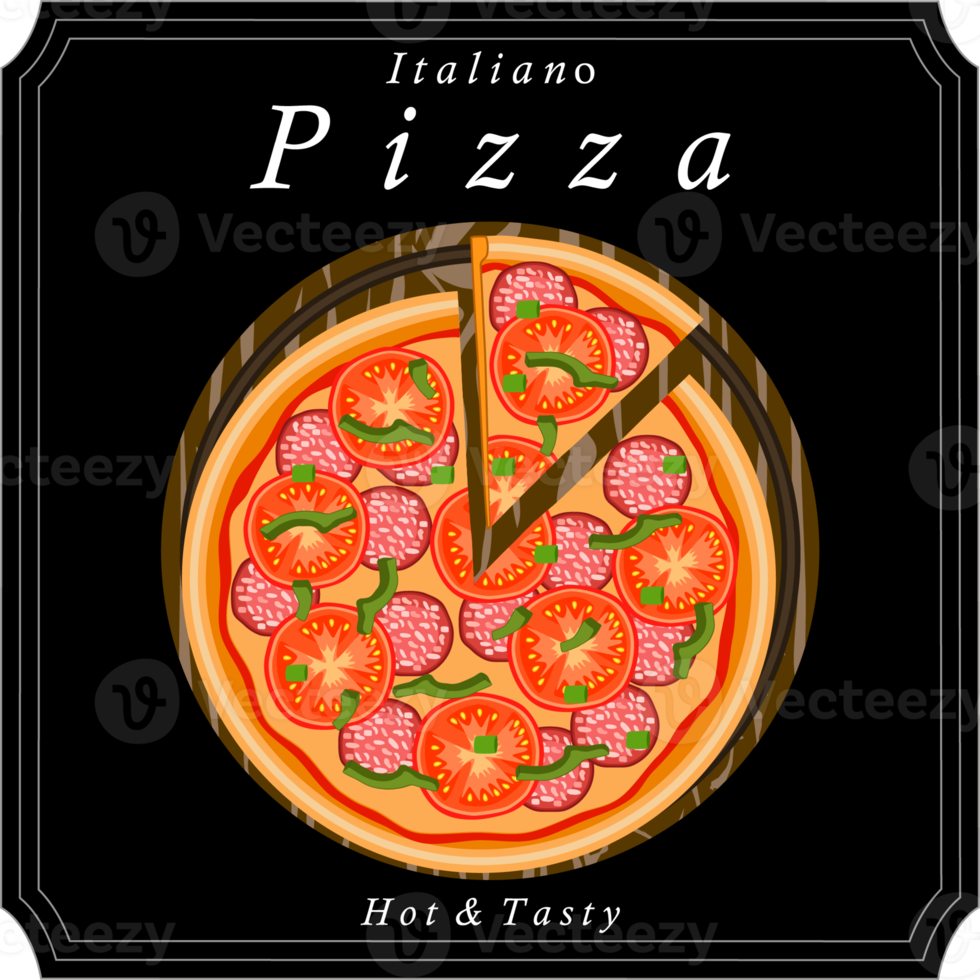 Various sweet tasty pizza png