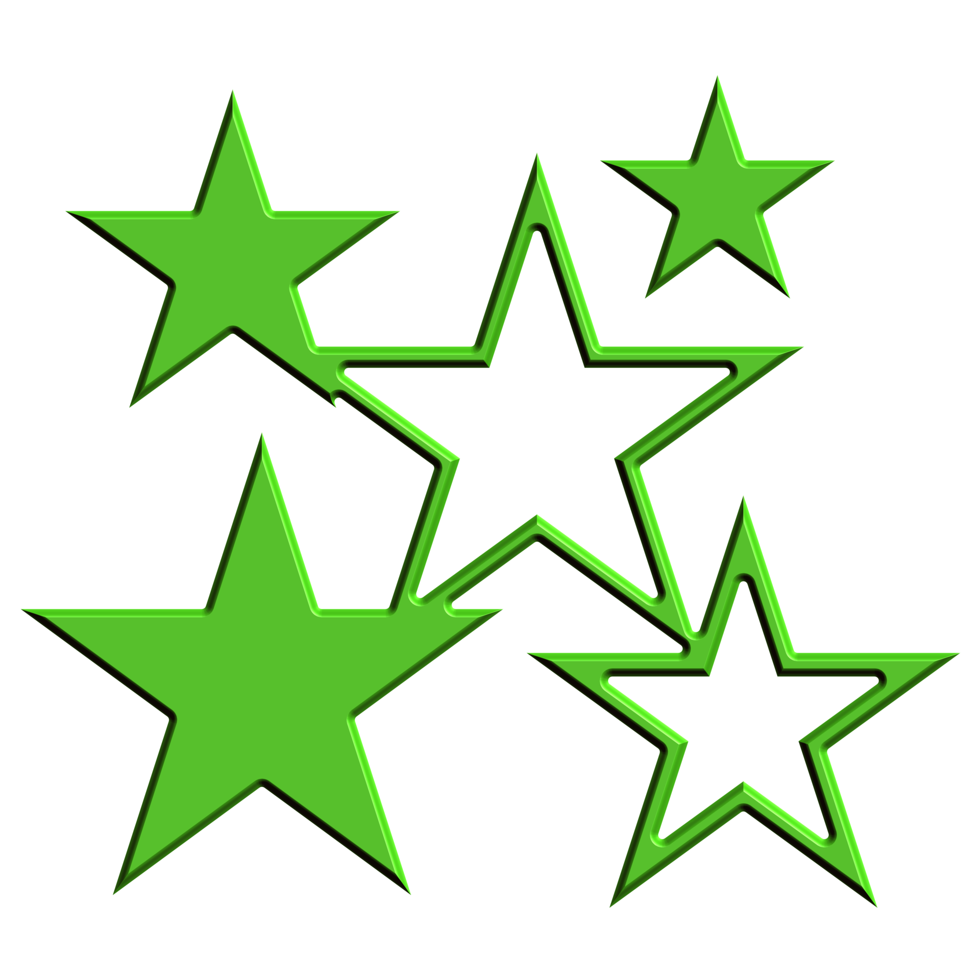 The 3D Green Star Diagram 17225330 PNG