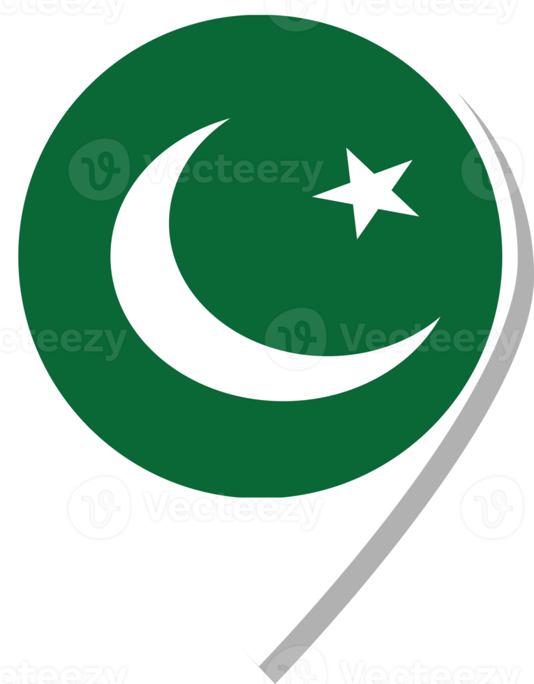 Check-in-Symbol mit pakistanischer Flagge. png