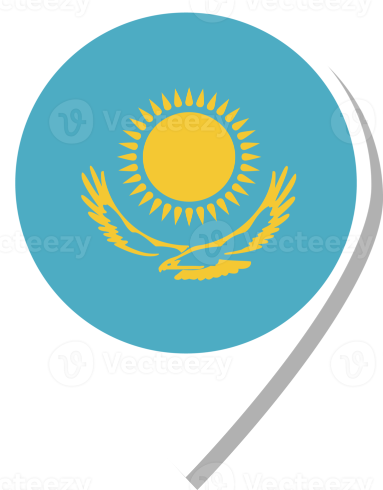 Kazakhstan flag check-in icon. png